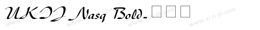 UKIJ Nasq Bold字体转换